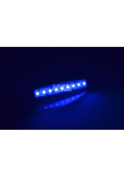 10 Adet Mavi Parmak Lamba 9 Led Su Geçirmez 12v 24v Emir