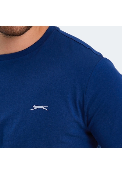 Slazenger PAINT I Erkek Baskılı Indigo Tişört