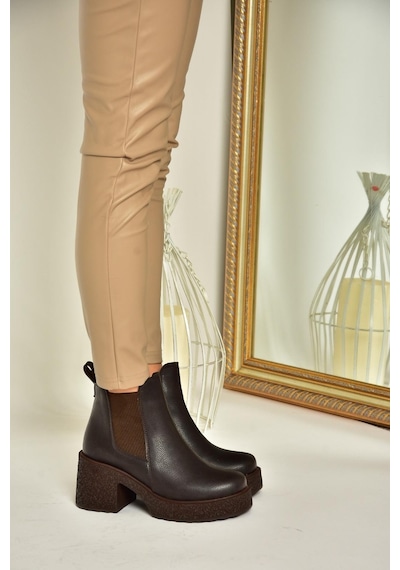 Fox Shoes T996220009 Kahverengi Kalın Topuklu Kadın Bot Kahverengi-suni Deri Kahverengi Fox Shoes T996220009 Kahverengi Kalın Topuklu Kadın Bot Kahverengi-suni Deri Kahverengi