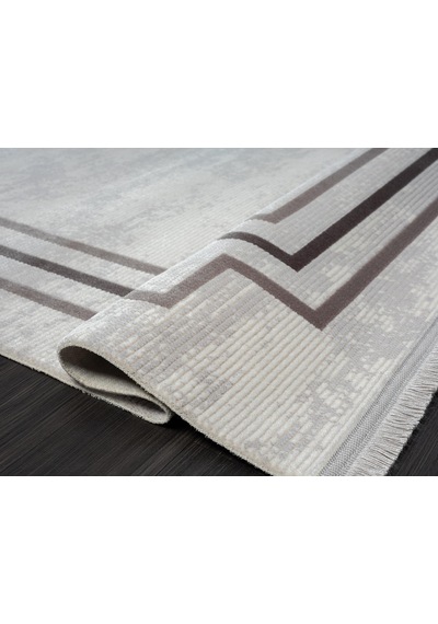 Trend 2803 Gri Salon, Mutfak, Yatak Odası Halısı - Makinede Yıkanabilir-1091 Gri