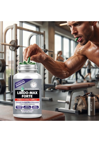 Libido Forte 1 Kutu Erkeklere Özel 30'lu Ginsengli Multipower Premium 240 Gr Besin Hediyesiyle