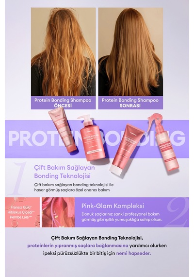 Yoğun Onarıcı Ve Isı Koruyucu Bakım Şampuanı Kundal Protein Bonding Shampoo 50ml Violet Muguet