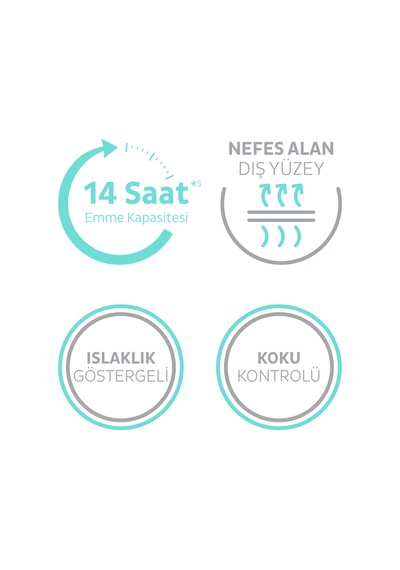 Sensitive Antibakteriyel Emici Külot Large 30 Adet L