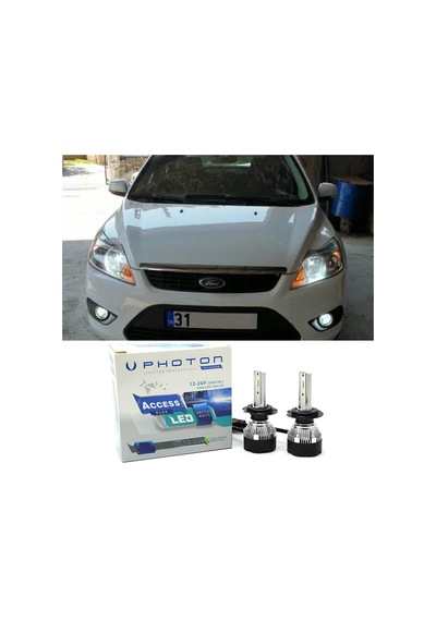 Ford Focus 2 Led Xenon Kısa Far Ampulü H7 Access Yeni Seri Beyaz 2004-2008