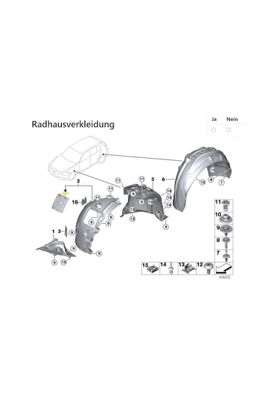 2 X Bmw 1 Serisi F20 F21 10-18 Çamurluk Davlumbaz Kapagi Ön 480959094