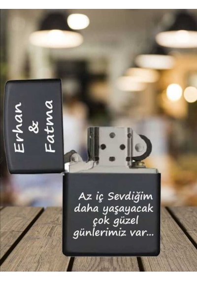 Zippo Resimli Ve Yazılı Çakmak