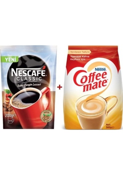 Nescafe Classic Kahve 200 G + Nestle Coffee Mate 500 G