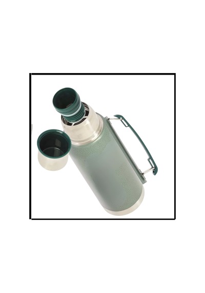 Uyguna-yakala 1000 Ml - Yeşil - Çelik Termos - Rm.201 Yeşil