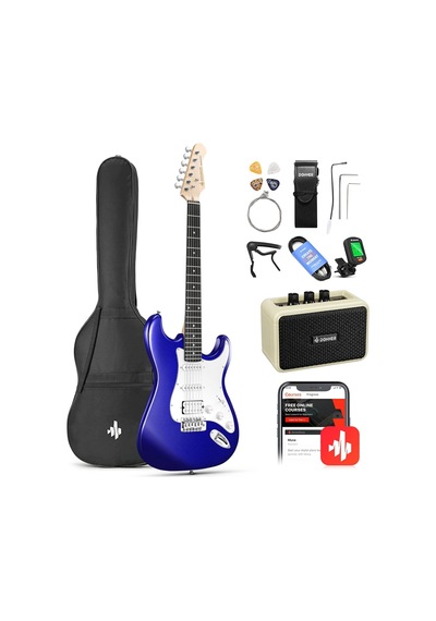 Donner Dst-100l St Elektro Gitar Sapphire Blue