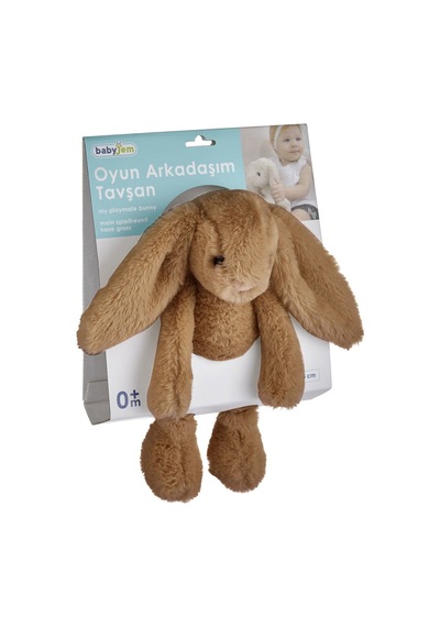 Babyjem Uyku Arkadaşım Oturabilen Tavşan 30 Cm 730 Açık Kahve