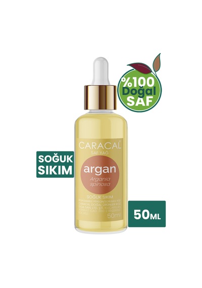 Caracal %100 Saf Argan Yağı 50 Ml Argan Saç Bakım Yağı Ve Serumu