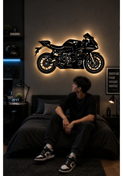 Lucenda Led Işıklı Motor Dekoratif Tablo Modern Spor Motosiklet Duvar Dekoru Gece Lambası Sarı - 874478148 Sarı Lucenda Led Işıklı Motor Dekoratif Tablo Modern Spor Motosiklet Duvar Dekoru Gece Lambası Sarı - 874478148 Sarı