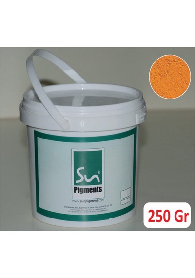 Demir Oksit Turuncu Pigment 250 Gr