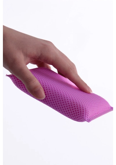 Grimorlife 6 Adet Mikrofiber Lifli Bulaşık Süngeri Dayanıklı Ve Hijyenik Temizlik Süngeri Seti