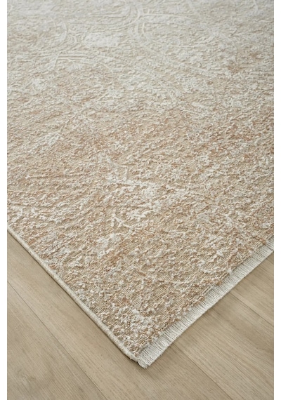 Seyran Halı Nuda 1304 Bej Mikro Polyester - Viskon Makine Halısı
