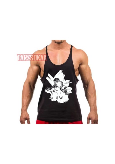 Tarzsokak Gym Tank Top Fitness Sporcu Atleti Gym89 Siyah