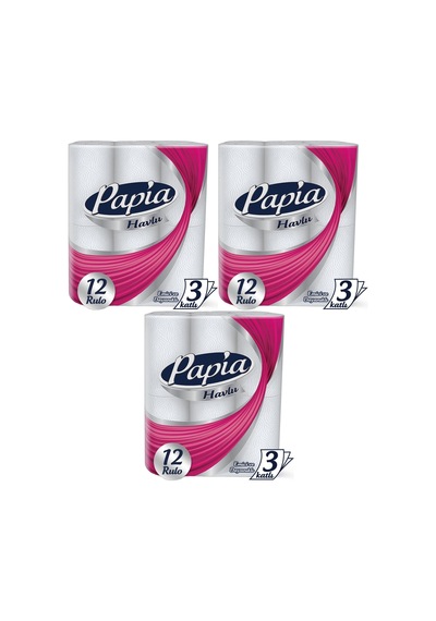 Papia Kağıt Havlu 36 Lı Set 3 Katlı 3pk 12