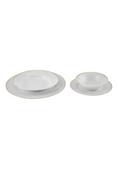Karaca  Elegance Bone Rebeca 24 Parça 6 Kişilik Yemek Takımı Gold