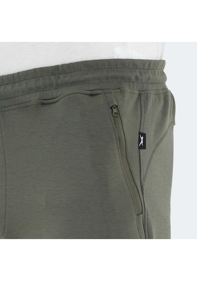 Slazenger VENOM Erkek Fermuar Cepli Dar Paça Haki Eşofman Altı