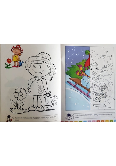 Okul Öncesi Matematik ve Eğitici Etkinlikli Boyama 10 Kitap