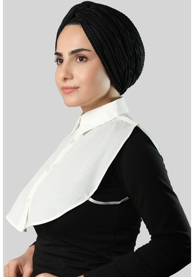 Hürrem Bone Krem Gömlek Yakalı Boyunluk Terikoton Düz 1015 40 Krem