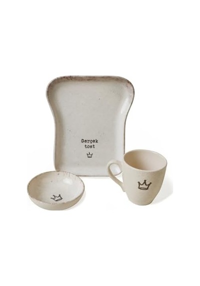 Atıştırmalık Tost Seti 3 Parça 22500-06 Açık