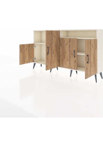 Arges Konsol 5 Raflı 4 Kapaklı 176x30x99 Aytaşı-çam/aytaşı Atlas Çam/aytası - Aytası Arges Konsol 5 Raflı 4 Kapaklı 176x30x99 Aytaşı-çam/aytaşı Atlas Çam/aytası - Aytası