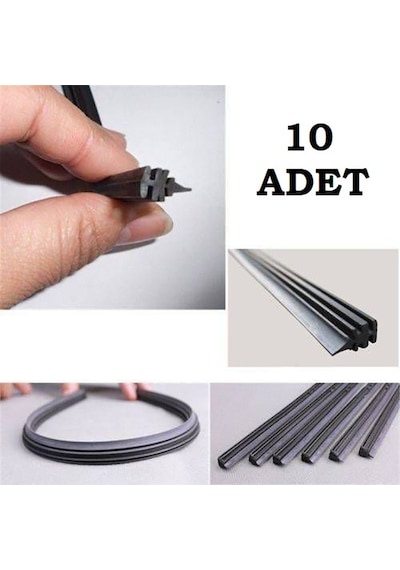 Silecek Lastiği 60 CM 10 Adet Telsiz Silecek Silgi Lastik Tels...
