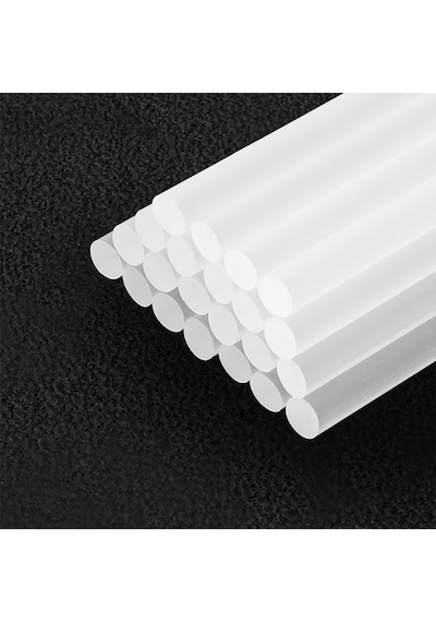 Workpro Wp432001 7x100mm Sıcak Silikon Tabancası İçin 100 Adet Şeffaf Yedek Silikon/mum