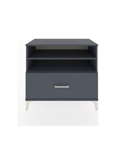 Hyperion Şifonyer 2 Raflı Tek Çekmeceli 88x44x80 Antrasit-ant... Antrasit
