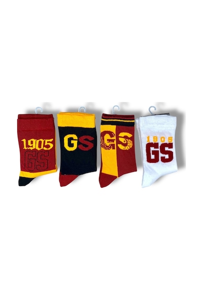 Qulat Lisanslı Çocuk 4 Çift Soket Galatasaray-fenerbahçe Çorap 1905 KARIŞIK