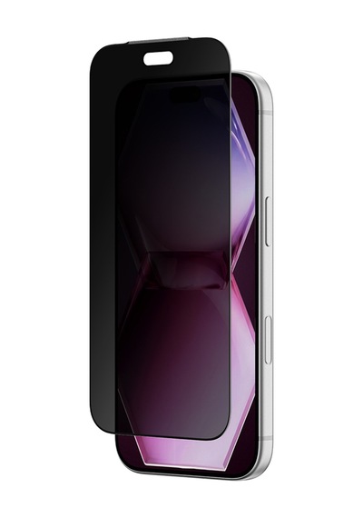 Apple iPhone Uyumlu 18 Pro Amazingthing Titan Privacy Parmak İzi Bırakmayan Temperli Cam Ekran Koruyucu Siyah