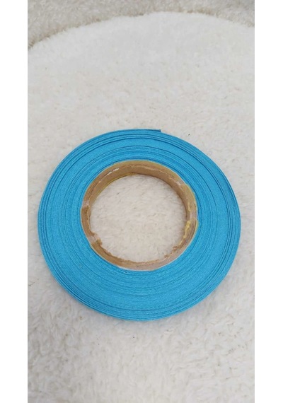 Turkuaz Dikişli Saten Kurdele 1 Cm 25 Metre 1 Top