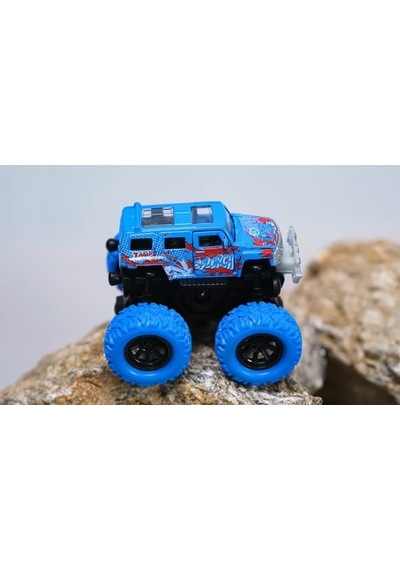 Piccolo Mondi Off-road Sürtmeli Araba Mavi