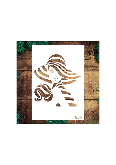 Kk Swords Stencil Tasarım Sl011 Siluet- Dekoratif Duvar, Fayans Ve Eşya Boyama Şablonları 21x30cm