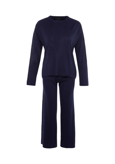 Ersefa Tarz Kadın Modern Moda Normal Bel Boru Paça Bisiklet Yaka Basic B Lacivert Ersefa Tarz Kadın Modern Moda Normal Bel Boru Paça Bisiklet Yaka Basic B Lacivert