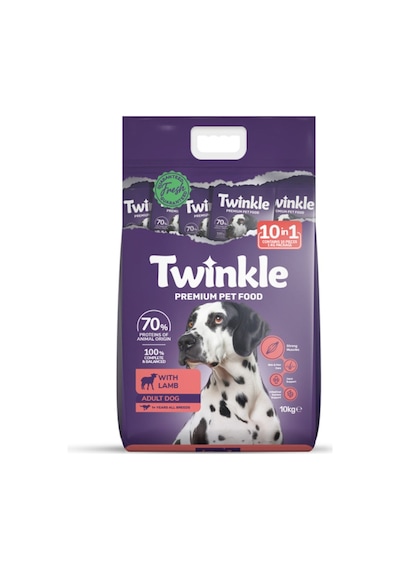 Twinkle Yetişkin Köpekler İçin Kuzulu Tam Ve Dengeli Köpek Maması 10 Kg