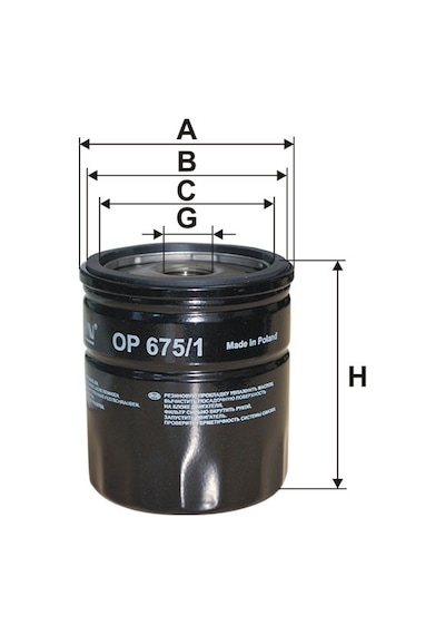Filtron Op675/1 Yağ Filtresi