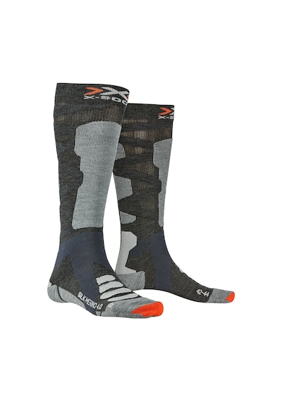 X-bıonıc X-bionic X-socks Ski Silk Merino 40 Unisex Gri Kayak Çorabı 6190 Antrasit