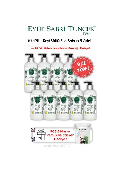 9 Al 7 Öde Keçi Sütlü Sıvı Sabun 500 Ml Ve Rosıe Hediyeli