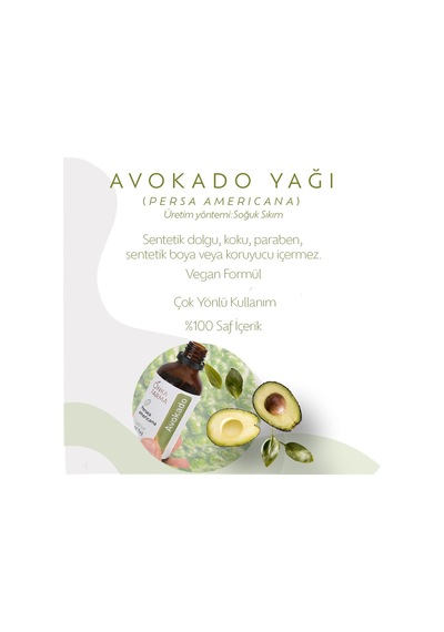 Tr %100 Saf Avokado Yağı 50 Ml Soğuk Sıkım Diğer
