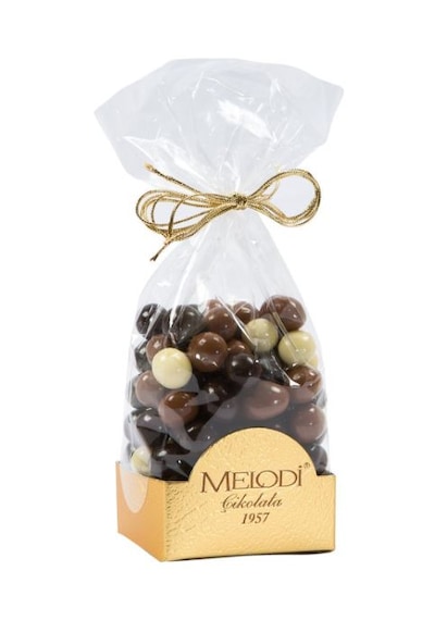 Melodi Çikolata Mini Kahve Çekirdekli Sütlü-Bitter-Beyaz Çikolatalı Draje 500 G