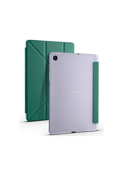 Galaxy Uyumlu Tab S6 Lite P610 Kılıf Zore Tri Folding Smart With Pen Sta