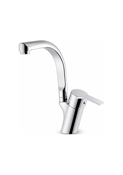 Spektra Kuğu Lavabo Bataryası - Krom Kaplama Pirinç Gövde, Şık Ve Modern Evye Musluğu