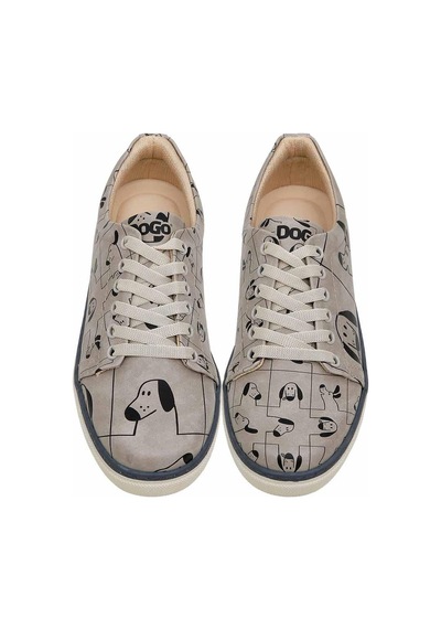 Kadın Vegan Deri Çok Renkli Sneakers - I Woof You Tasarım