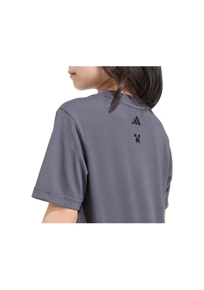 Kd4435-c Adidas Minecraft Tr Tee Çocuk T-shirt Antrasit Kd4435-c