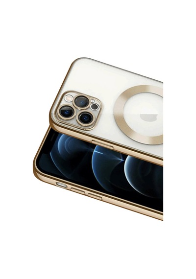Apple iPhone  Uyumlu  13 Pro Kılıf Kross Magneticsafe Kapak - Gold