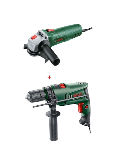 Bosch Universal Grind Taşlama Makinesi 750W 115 MM 1 Ad Disk + EasyImpact 600 600W Darbeli Matkap