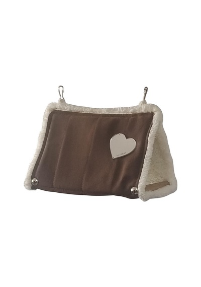 Ayrex Akat Cosy Cuddly Papağan-hamağı Küçük Boy Forpus, Sevda, Cennet. Kahverengi & Krem