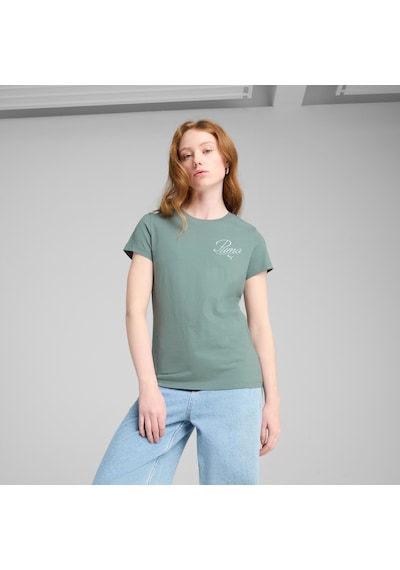 Puma Kadın Ess Scrıpt Antrenman Tişörtü 684982 30 Yeşil